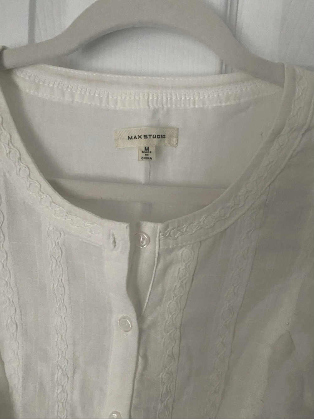 Max Studio White Ruffle Mini Dress - Picture 3 of 3